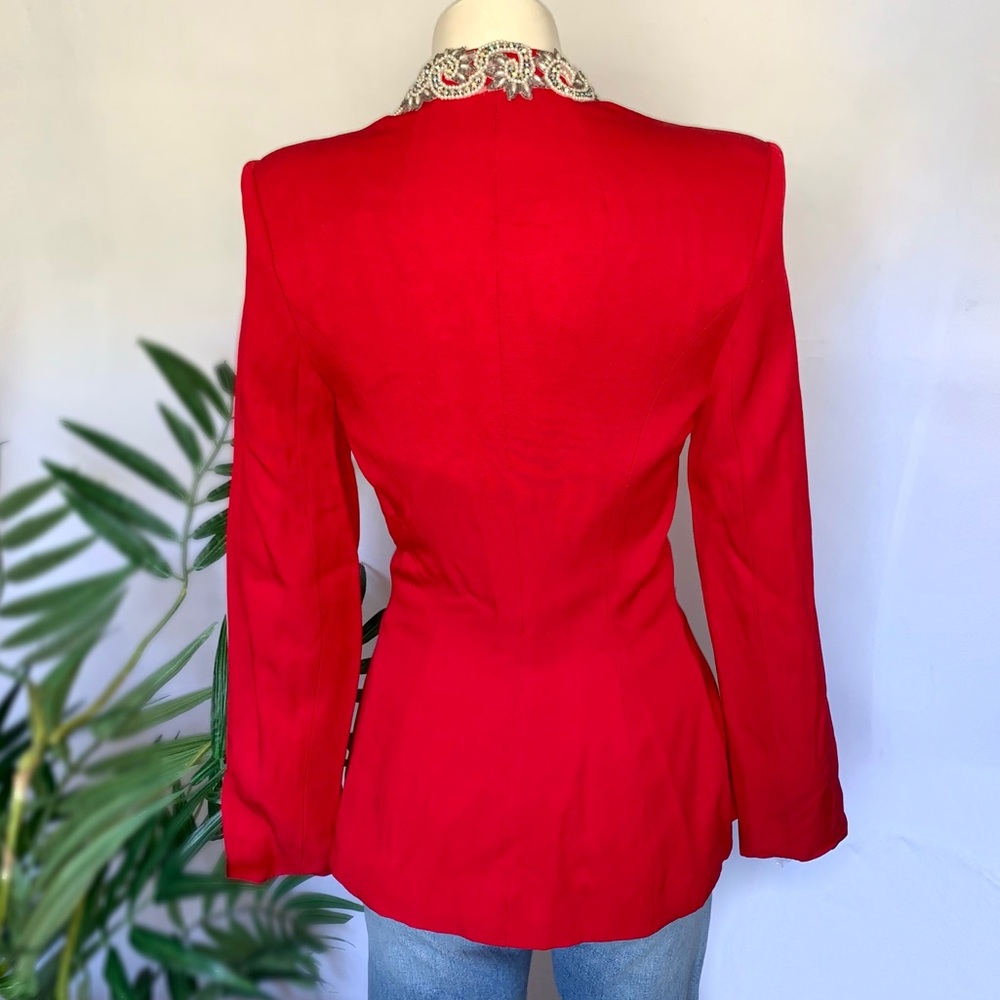 v i n t a g e :: Gorgeous Casadei Embellished Jewel Fitted Blazer - Picture 10 of 15
